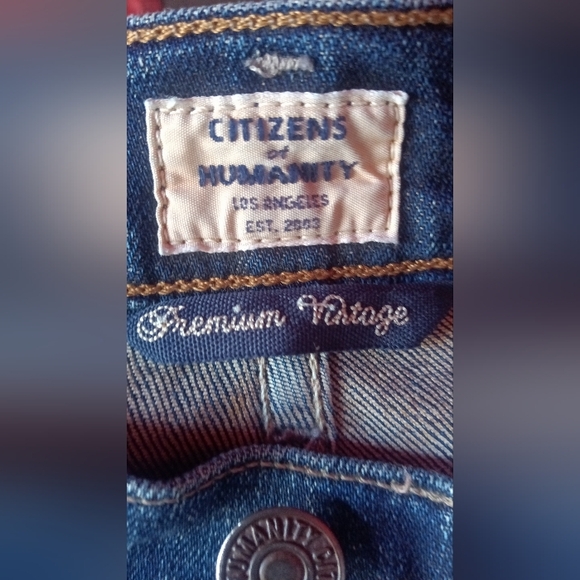 CITIZEN OF HUMANITY Jean's Premium Vintage. Carey Slouchy Slim size 23 - Picture 5 of 7